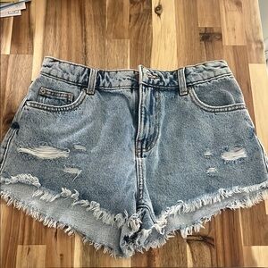 Denim Distressed Women Shorts